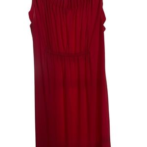 Maggy London Red Pleated Sheath Mini Dress